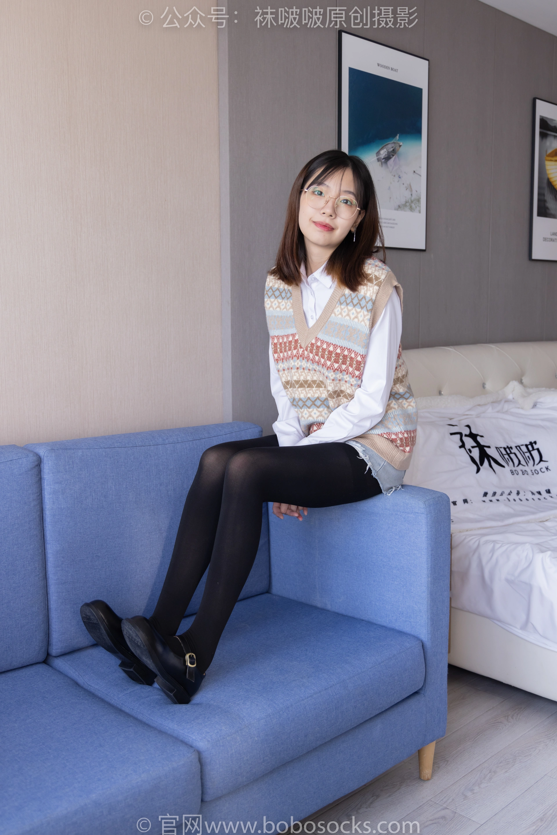 [BoBoSocks袜啵啵]NO.169 小甜豆-黑皮鞋、厚黑丝、厚肉丝 2